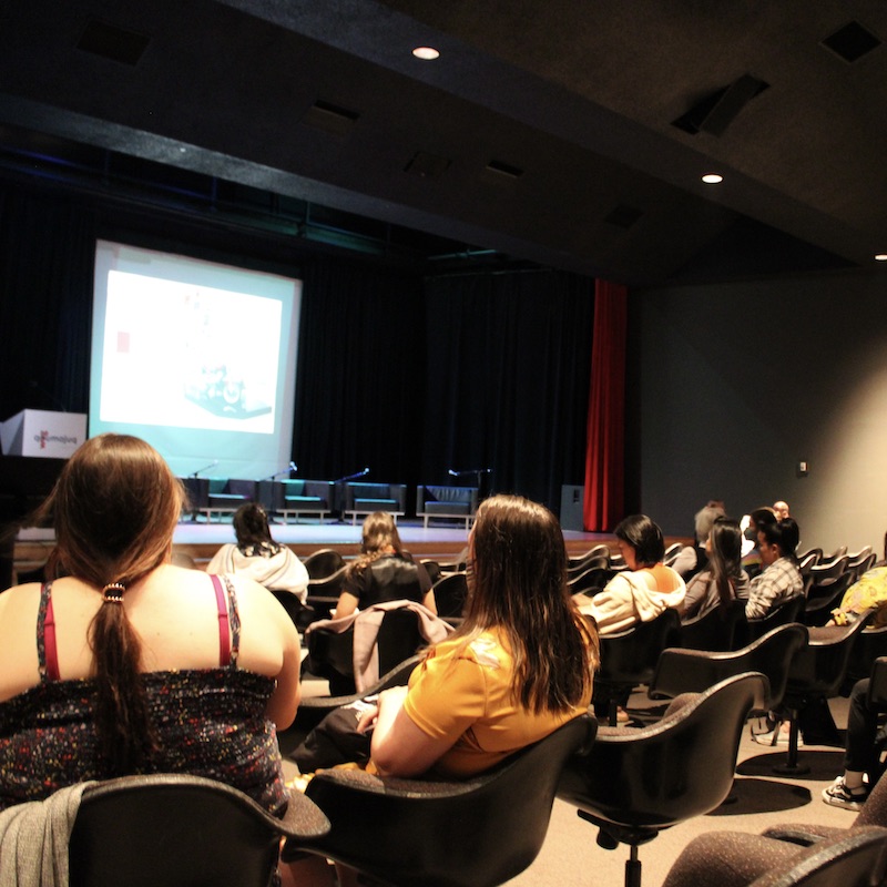 @1860 Winnipeg arts incubator members Jamie Bell and Tony Eetak attended the Auviqsaqtut Inuit Studies Conference. Photo: Jamie Bell